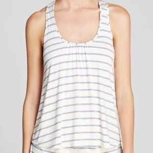 Eberjey Striped Racerback Shelf Bra Tank